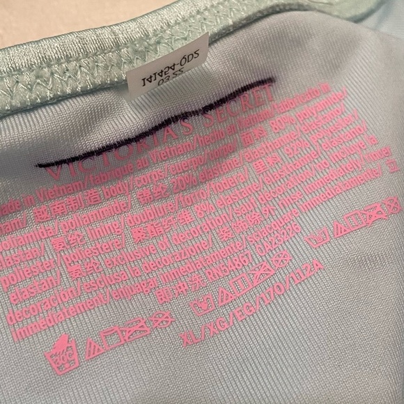 New! Victoria's Secret Sea Foam Chain Strap High-Leg Swimsuit 3703 - Picture 4 of 8